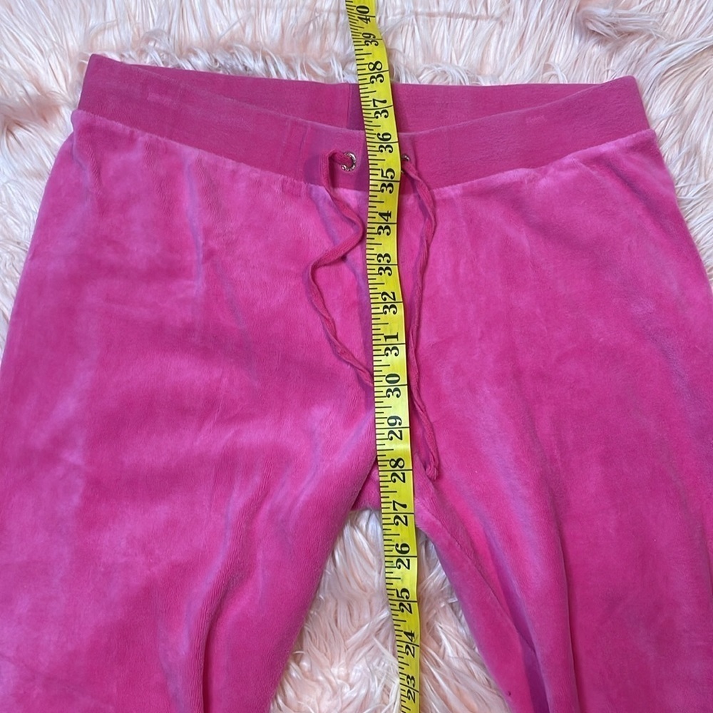 Juicy Couture Woman’s Pink Velour Y2K Joggers Size Small - Picture 7 of 7